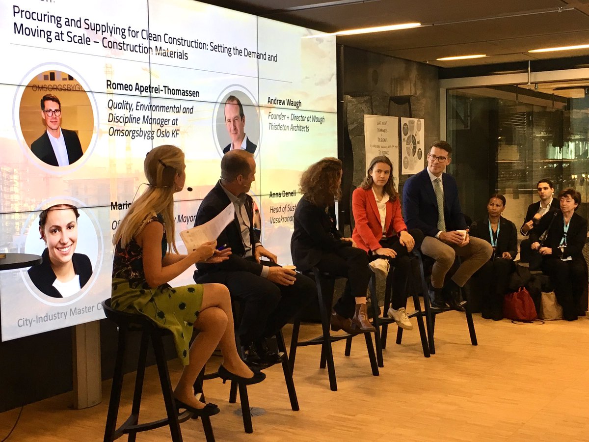 How can we procure &amp; supply for clean construction? <a href="/MarionWaller/">Marion Waller</a> <a href="/WaughThistleton/">Waugh Thistleton Architects</a> @AnnaDenell and Romeo A Thomassen from @Oslokommune presenting us their challenges and solutions moderated by <a href="/ZoeSprigings/">Zoe Sprigings</a>. #ZeroEmissionConstruction #TheFutureWeWant