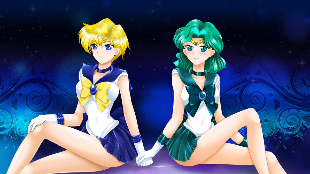 Sefilom Twitterren Love Forever 美少女戦士セーラームーン セーラー戦士 セラムンイラスト部 セーラーウラヌス 天王はるか セーラーネプチューン 海王みちる