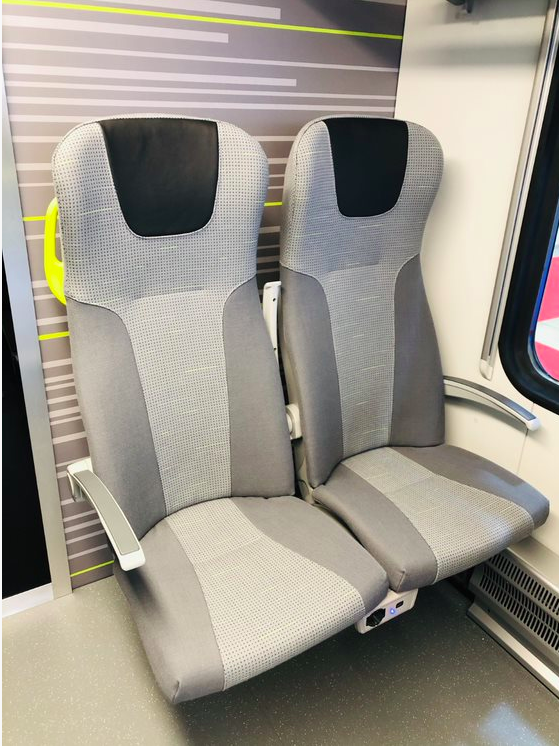 ELeatherGroup's tweet photo. It was great seeing everyone at @EXPO_Ferrov! If you didn’t get to check out these #StadlerRail seats in person, take a look here! Kick back and relax like Alberto here as these headrests were fitted using our #engineeredleather. #EXPOFer19 https://t.co/Xm2OOHoasX