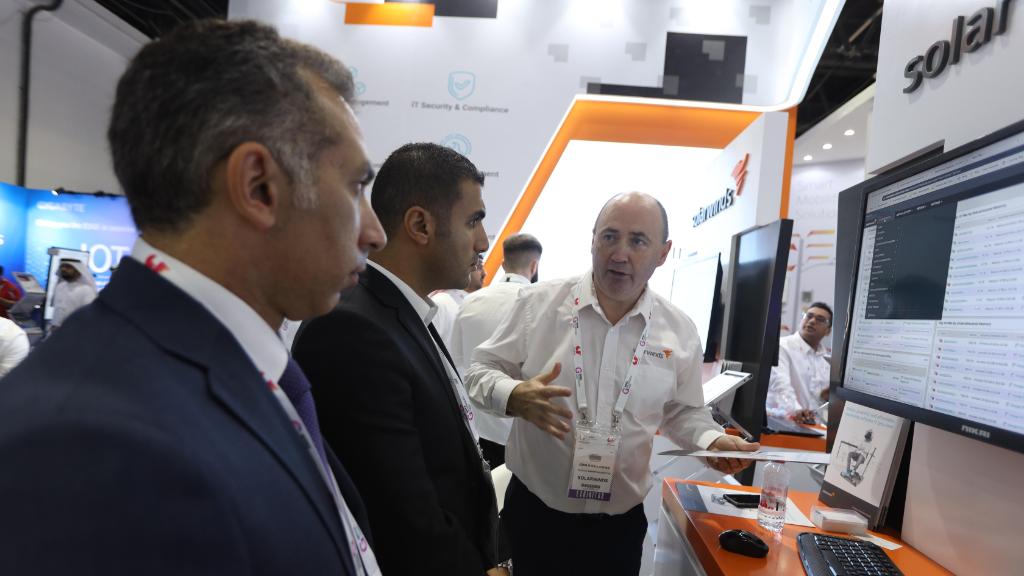 solarwinds's tweet photo. Curious about SolarWinds products? Stop by Booth H7-D40 for a quick demo. https://t.co/EuDgpfzEPv @GITEXTechWeek #GITEX2019 https://t.co/XhpWxyNYad