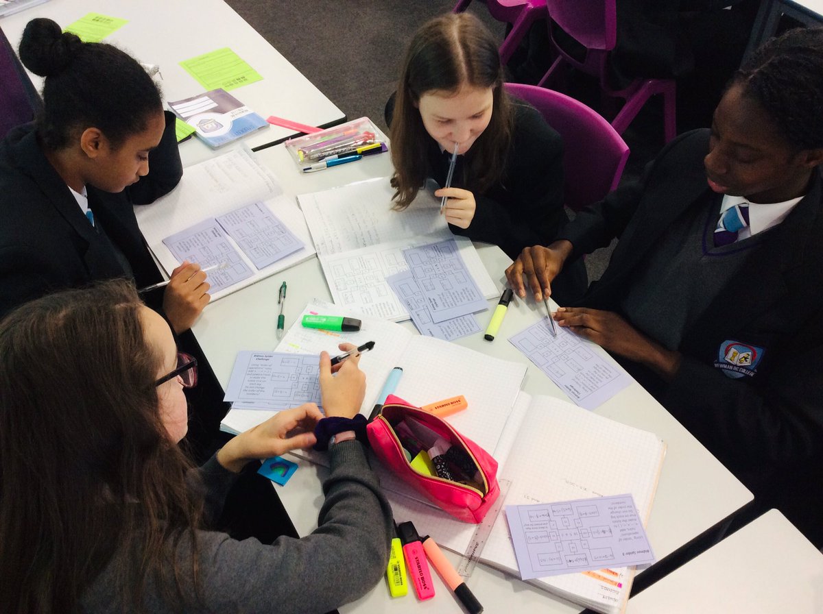 MrCoffey13's tweet photo. Maths Superstars in 7C1 creating their own puzzles! Absolute joy! #maths #bidmas #puzzle #problemsolving https://t.co/UWt3ZdN9FP