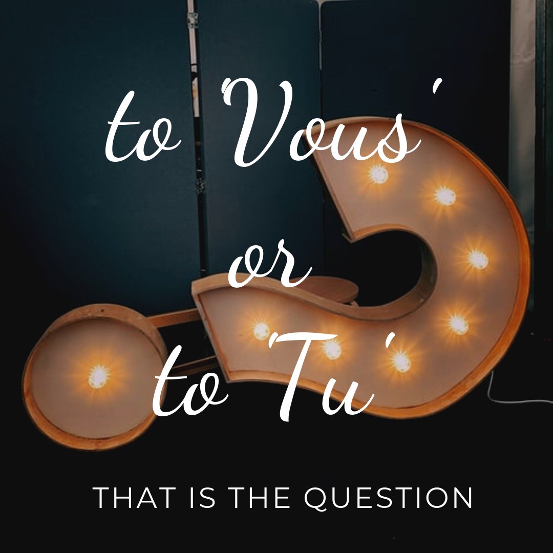 Let's face it, the formal 'vous' and informal 'tu' can be a nightmare to learn. Here are some tips of how to use 'vous' and 'tu' in French.

bordeauxexpats.com/2019/10/tu-vou…

#learningfrench #frenchlife #expat