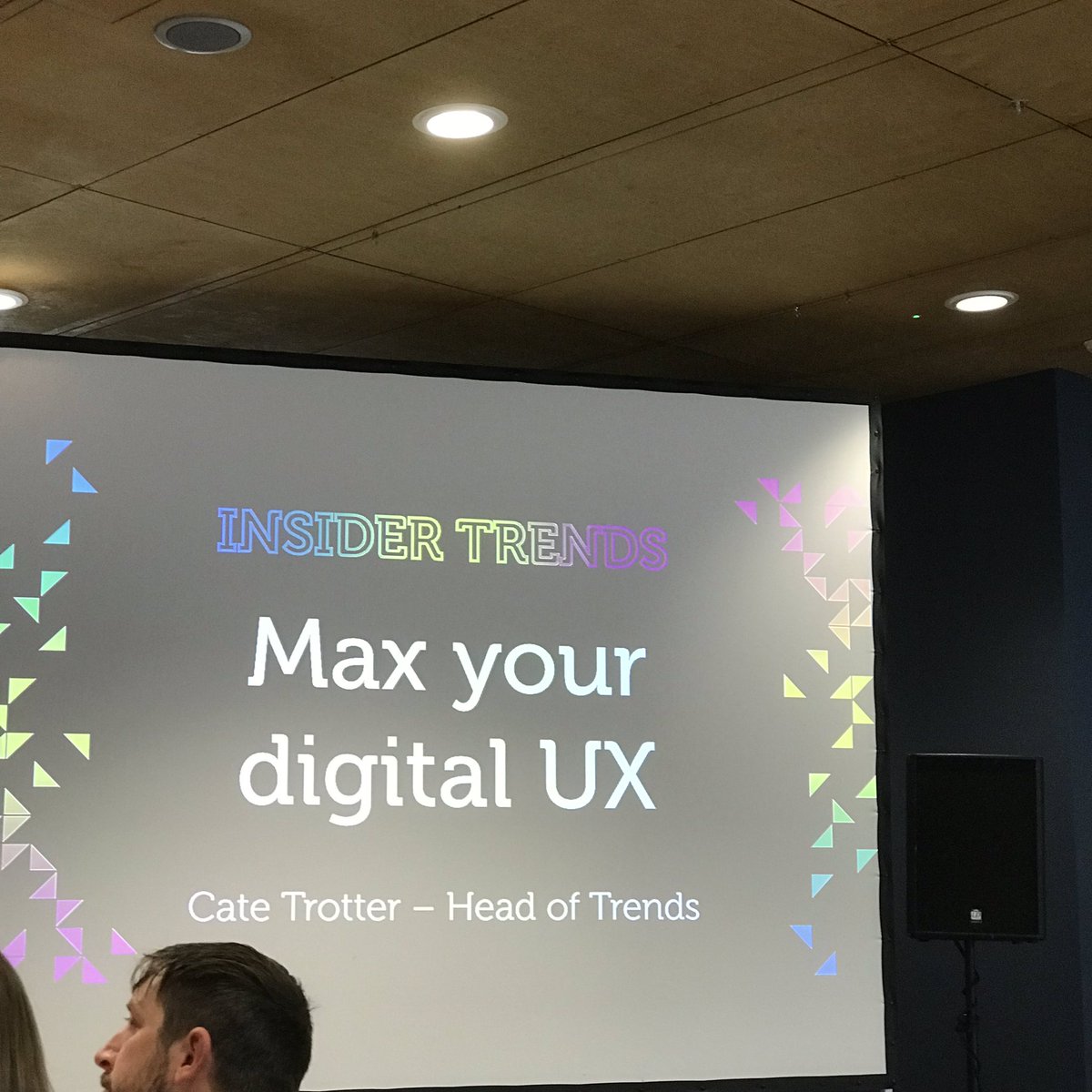 Jones_Can_Do_IT's tweet photo. First speaker - best job title ever #headoftrends #cooljobtitle https://t.co/85EZkWkNJi