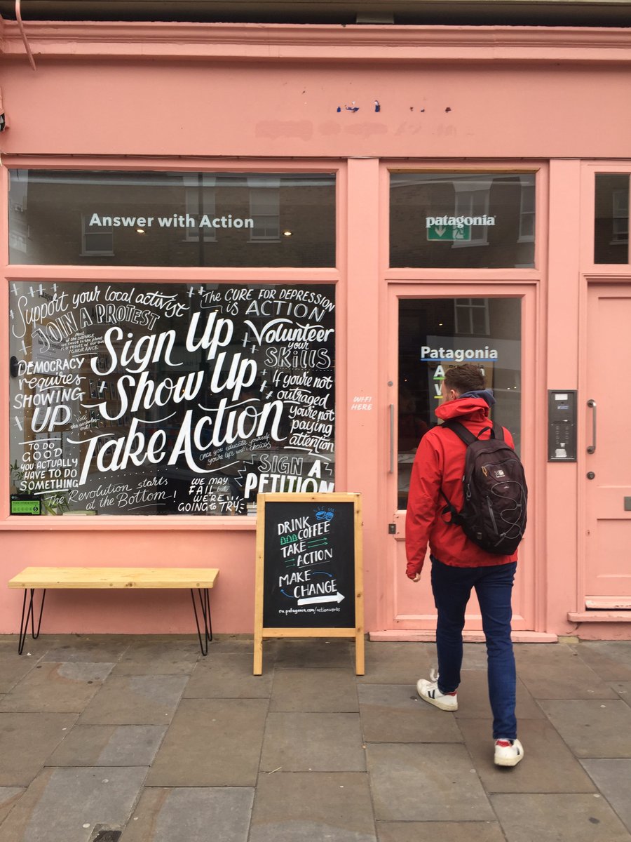 KarmaDrinks's tweet photo. Action Works - the amazing initiative and pop-up cafe in Broadway Market London, from the team @Patagonia. Pop on in, have one of our drinks, get involved by contributing to something positive. https://t.co/KoO4VVTaEk
#everydrinkdoesgood #actionworks #answerwithaction https://t.co/iQLYHJeYu4