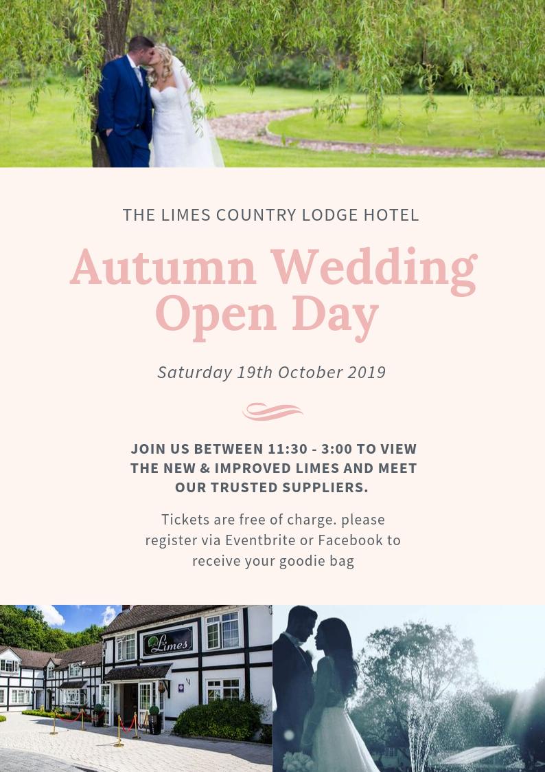 Less than 2 weeks to go until our Autumn Wedding Fayre, the perfect chance to view the new look Limes &amp; meet our fabulous trusted suppliers 💅💐🎂
Book your FREE tickets to get your complimentary goodie bag on arrival 🛍️
hubs.ly/H0l8tZG0 #weddingfayre #solihullwedding