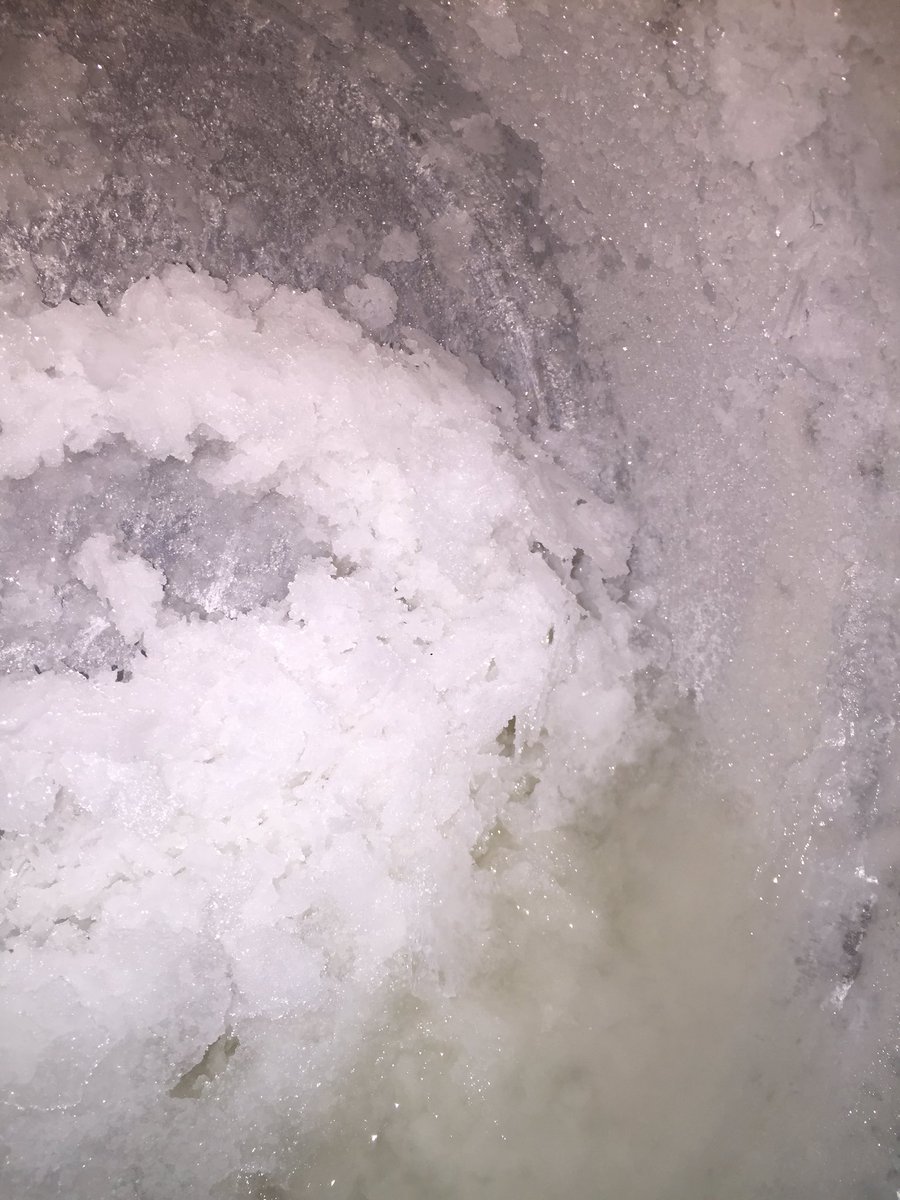 OBXEpicurean's tweet photo. separating the salt and the bittern (concentrated sea water used to coagulate soy milk when making tofu!) #whoknewthevoodoo #magic #pots https://t.co/Ilg3hgPEvP