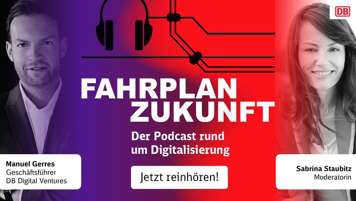#Podcast In der neuen Folge „Fahrplan Zukunft“ reden wir ua. zu #Digitalisierung, neue Formen der #Mobilität, spannenden Technologien, persönlichem Verständnis von #Leadership uvm.

Reinhören unter:

🎙Spotify open.spotify.com/episode/2ZKw7c…

 🎙weitere Channels fahrplanzukunft.podigee.io/3-mit-manuel-g…