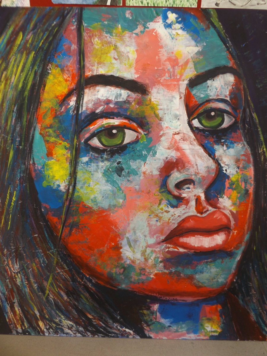 FitzWimarcSch's tweet photo. Look at these amazing paintings by Josie in Year 13, painted this half-term https://t.co/wsPvr73dWg