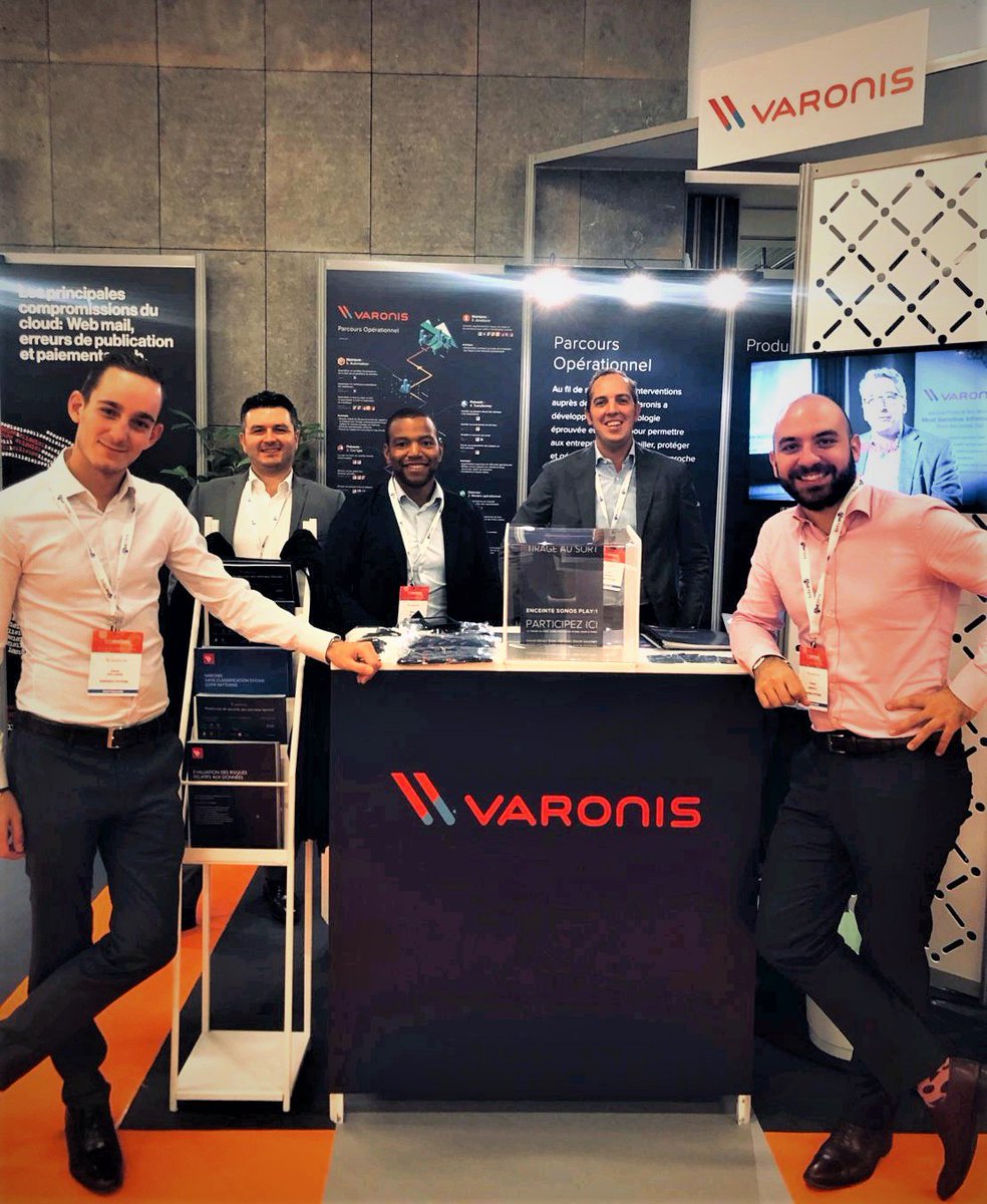 VaronisFR's tweet photo. 🛡️ Du 09 au 12 Octobre, venez rejoindre nos équipes sur le #Stand27 à @Les_Assises.
Assistez à une démo de la plateforme de #Cybersécurité leader du marché, découvrir nos nouveautés, et gagner quelques surprises ! 🎁
#AssisesSI #Assises2019 #UBA #Gouvernance #Alerting https://t.co/JRUEX4SYDd