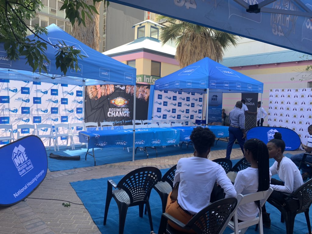 MTCNamibia's tweet image. Join us at Post Street Mall for the official #mtcknockoutproject weigh in and and face off.

#boxingforchange #mtcknockoutproject #proudlynamibian🇳🇦  #knockoutgbv