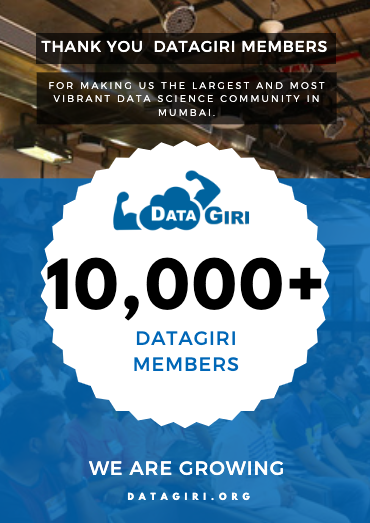 GreyAtomschool's tweet photo. 3 years
124+ events
212+ speakers
10,000+ members
This makes us one of the largest tech Meetup communities in India.
Thanks to all speakers, mentors, venue partners, sponsors for the collaboration!
@DataGiriMeetup
#datascience #tech #datagiri #greyatom https://t.co/m3nHHtt7NE
