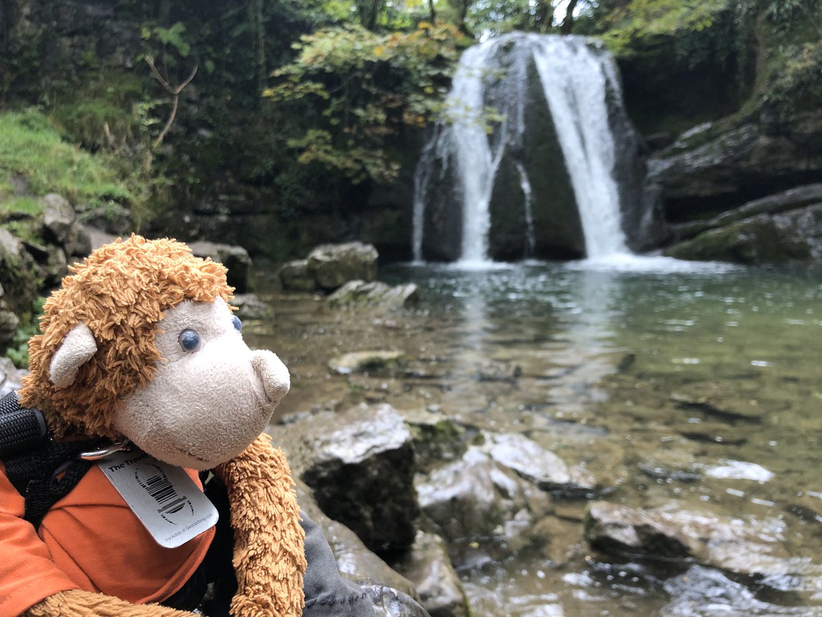 MonkeyPhill's tweet photo. A few weeks ago @MonkeyPhill went for a walk around Malham and Gordale Scar with Scouts from Melton. We stopped for lunch here at Janet’s Foss before moving on to the Scar. Have you been to any other Fosses? #mascot #bandarlog #walking #iscout https://t.co/jbXnMRuw0l