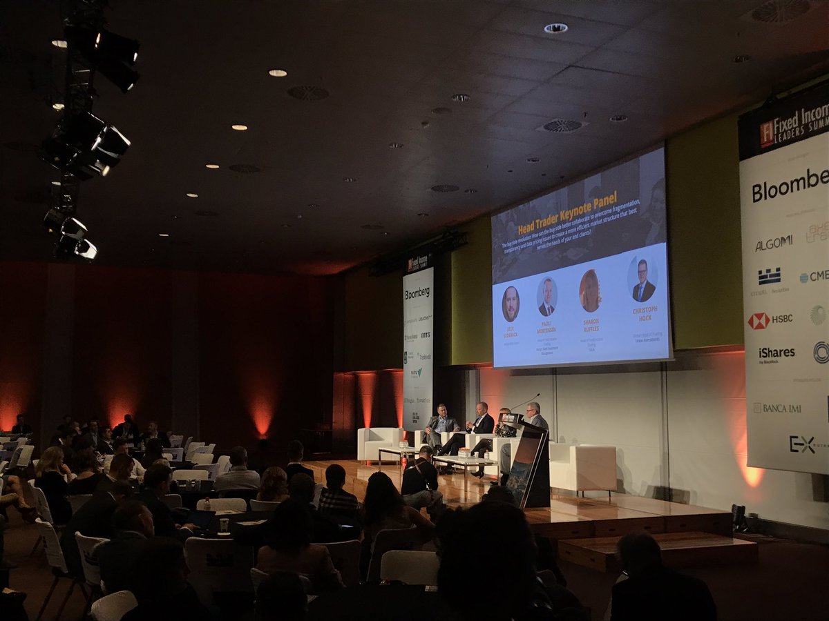 FixedincomeGuru's tweet photo. We’re debating how the buy-side can create a more efficient market structure at our Head Trader Keynote Panel #FILS19 https://t.co/QSAs3x2DPf