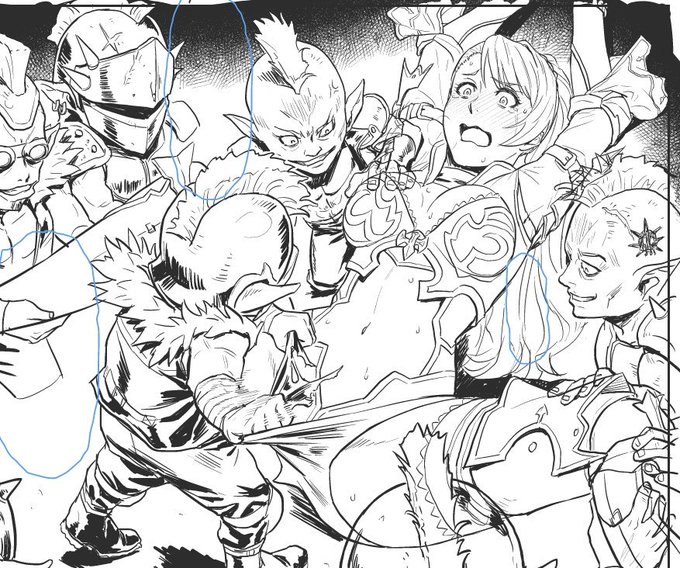 毎コマ大量の世紀末ハーヴィンがいるから、ペン入れの段階で時間かかりすぎてヤバい 