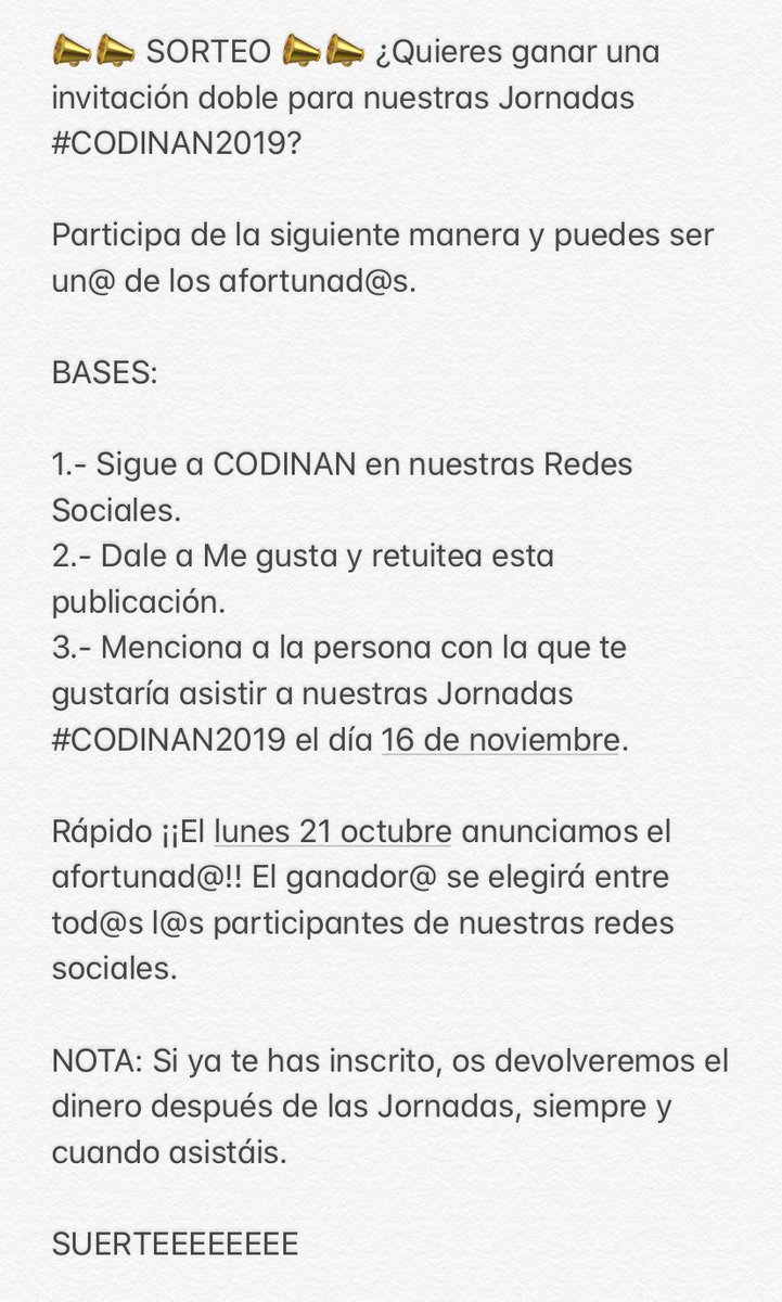 DN_Andalucia's tweet photo. 📣📣 SORTEO #CODINAN2019 📣📣 

Bases para participar ⤵️ https://t.co/RGaCxW4O6o