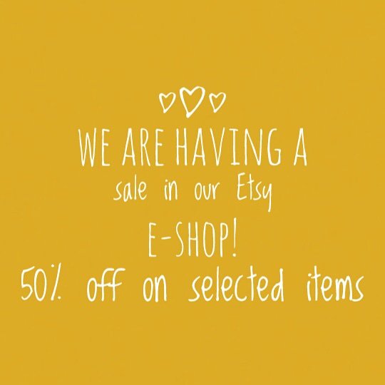We are having a #sale! Half price for selected items! 
etsy.me/2D9VW8Z via @EtsyUK 
 
#etsyshop #etsysale #bargainhunt #shoppingonline #shopsmall #ukgifthour #EarlyBiz #craftshout #craftbuzz #shopsmall #ukgifthour #SmallBiz #giftideas #SmallBusiness #UKSmallBiz