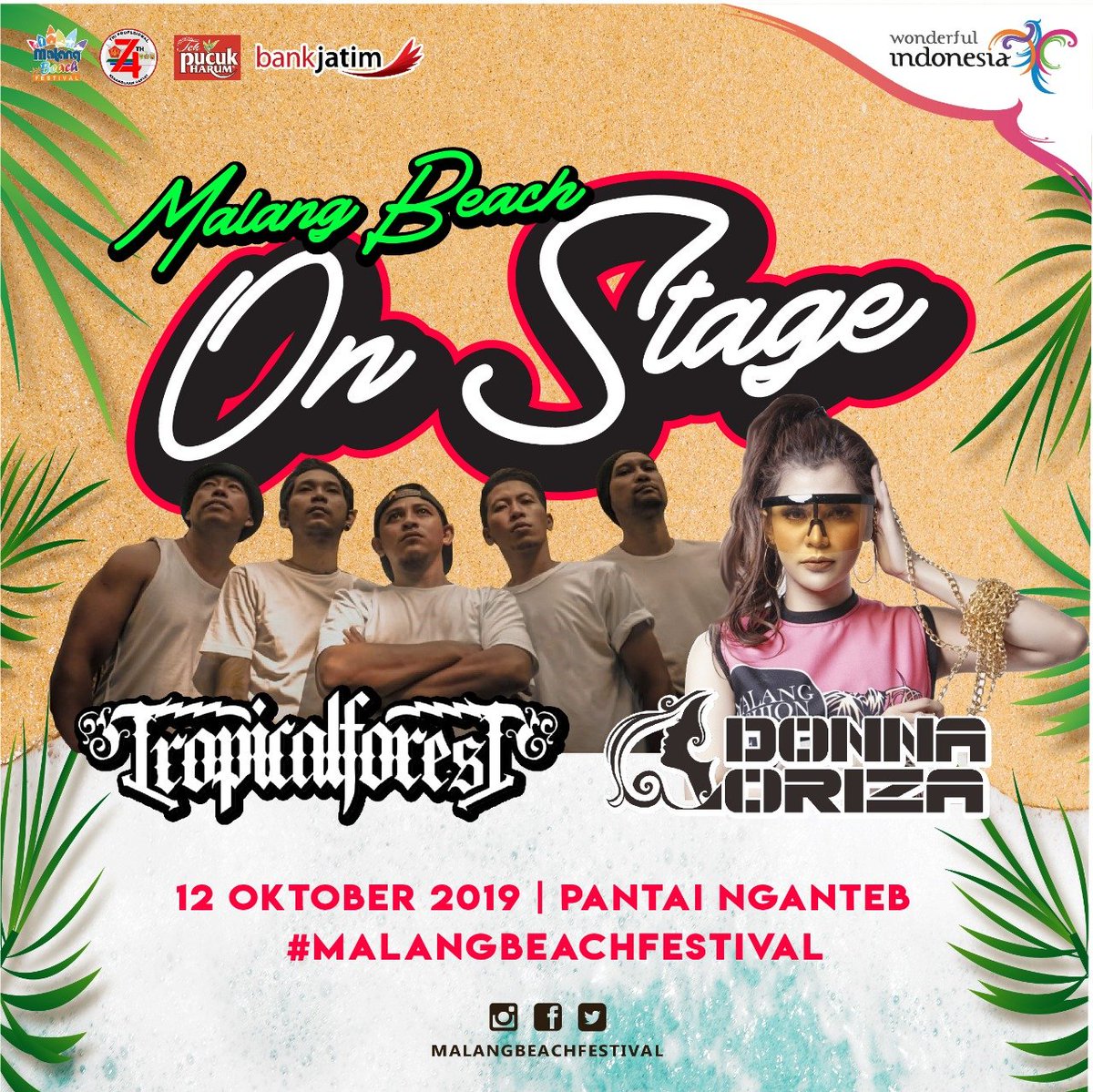 Bersua kembali lusa hari Sabtu, 12 Oktober 2019, dalam rangka menyemarakkan "Malang Beach Festival". Lokasi pantai Nganteb. Malang Selatan

Yoo amaaann taahh...

#tropicalforestreggae #mahameru #naturesounds #reggae #reggaeindonesia #malangbeachfestival #MALANG