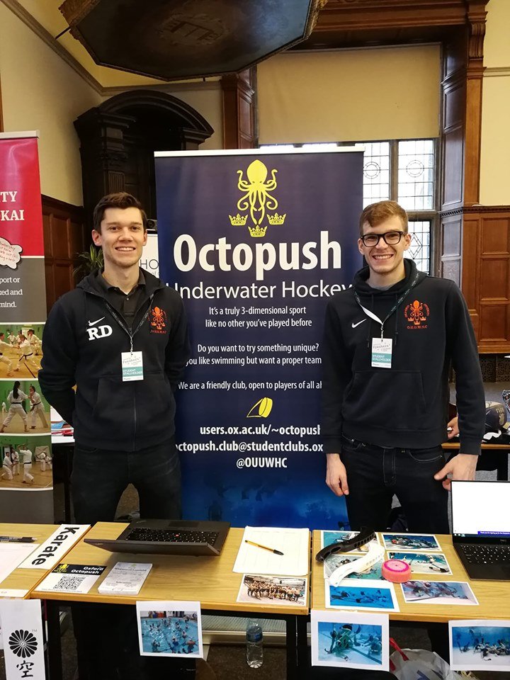 It's time for Freshers' Fair! 
We're ready at #251-252. 
Looking forward to seeing many of you! 🐙🏒🧜‍♂️🧜‍♀️

#welcometooxford #activeatoxford #britishoctopushassociation