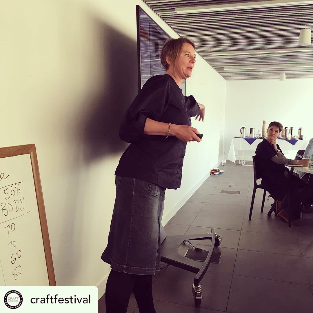 Yesterday I was in Bath at a brilliant ‘Preparing to Sell’ event hosted by  <a href="/craftfestival/">クラフトフェス</a>. Captured here is the fashion historian <a href="/katestrasdin/">Dr Kate Strasdin</a>. Her talk was very inspiring 🧐💡👏👏. I’m getting ready to sell more of my whimsical embroidery wares in 2020 so watch this space!! ~