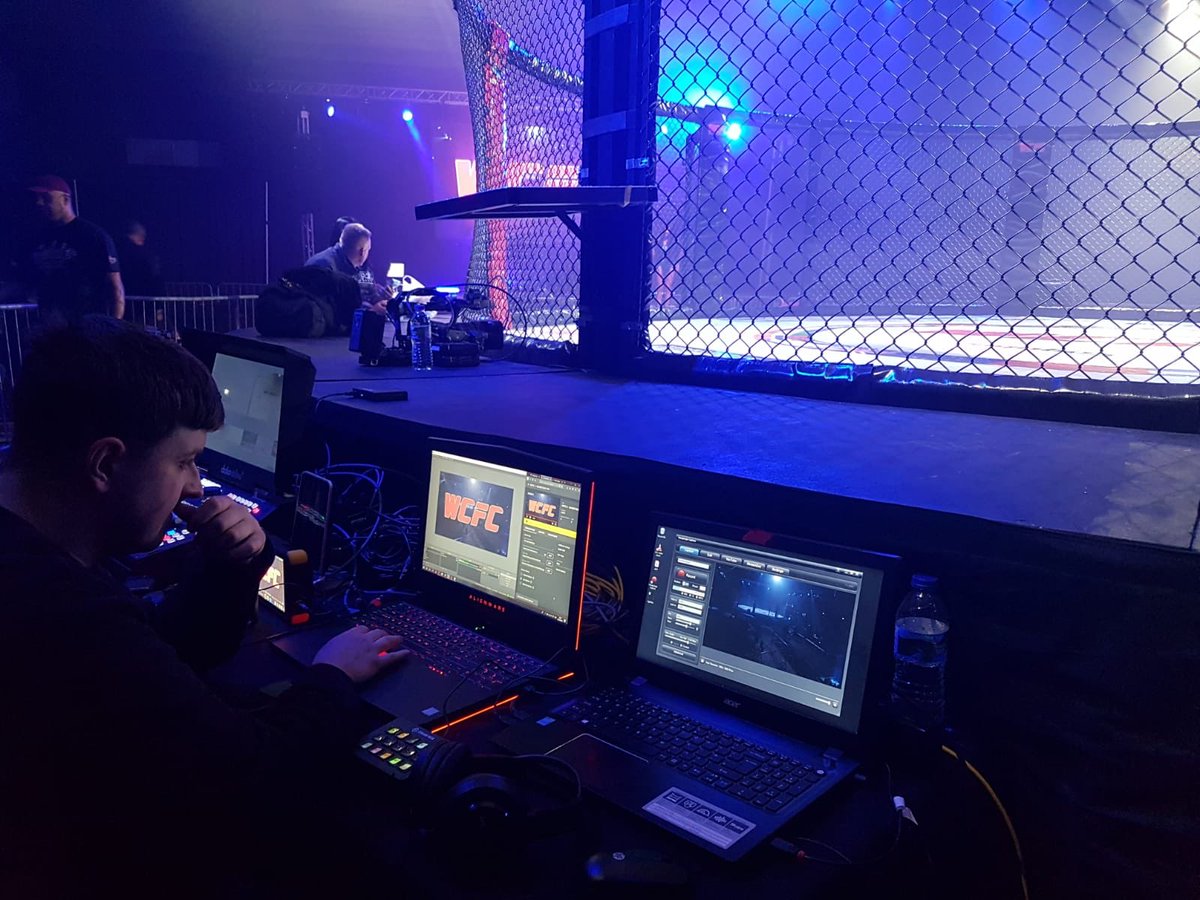 wearejustmedia's tweet photo. Saturday night’s PPV and Screen mix for WCFC 3 - We’re looking for more opportunities to film your sports shows and events! Send us a message! https://t.co/rZNPTcZiII