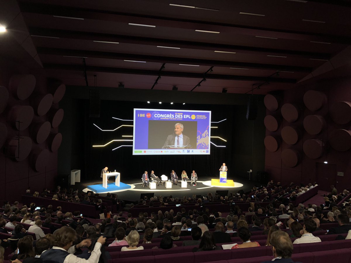 Présent à Strasbourg pour le congrès annuel des Entreprises Publiques Locales: les EPL c’est l’avenir! Innovation pour améliorer la qualité de service aux locataires, revitalisation des centres-villes et centres- bourgs, presentation du Livre Blanc sur l’économie mixte...