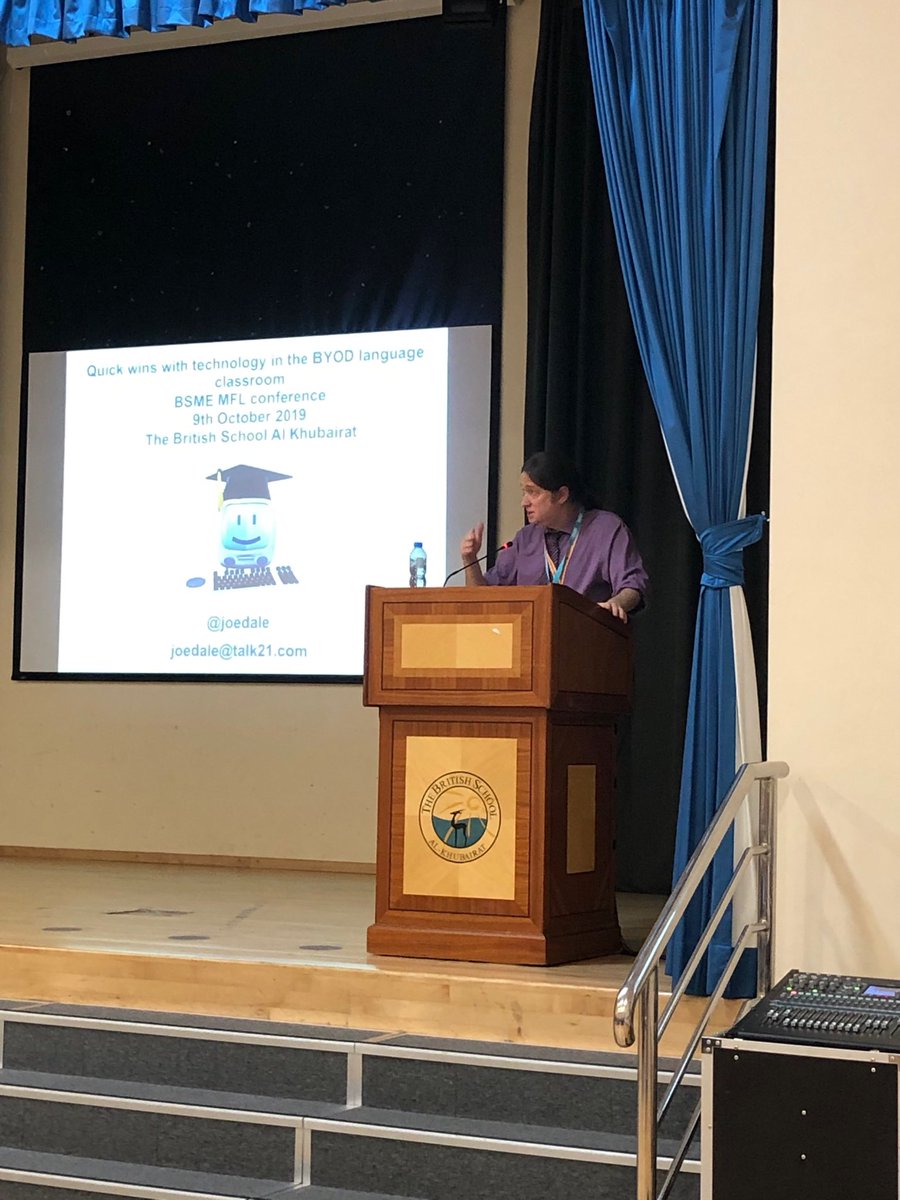 BSAKmfl's tweet image. ⁦@joedale⁩ presenting quick wins in MFL. ⁦@BSMEorg⁩ ⁦@BSAKAbuDhabi⁩ ⁦@BSAKmfl⁩ #MFL19 #BSMELearning #MFLChat #mfltwitterati
