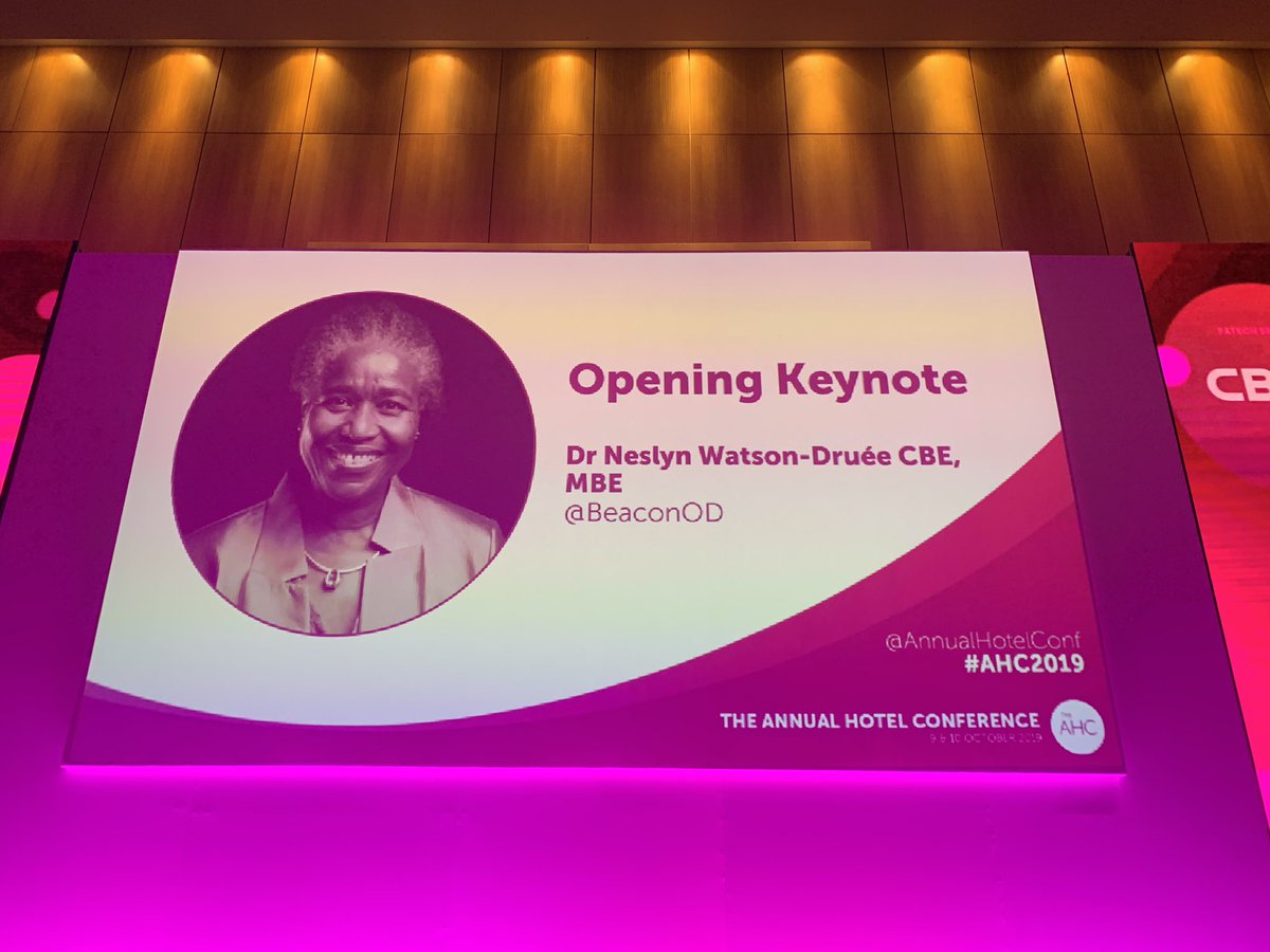 Michael Swiszczowski (@michaelswis) on Twitter photo Great start to this year’s @AnnualHotelConf #AHC2019 with <a href="/BeaconOD/">Dame Neslyn Watson-Druée</a> giving a very powerful, moving and inspirational keynote speech! What an incredible life story from Dr Neslyn Watson-Druée CBE, MBE. ‘Success is not final. Failure is not fatal. Courage is what counts.’ Great start to this year’s @AnnualHotelConf #AHC2019 with <a href="/BeaconOD/">Dame Neslyn Watson-Druée</a> giving a very powerful, moving and inspirational keynote speech! What an incredible life story from Dr Neslyn Watson-Druée CBE, MBE. ‘Success is not final. Failure is not fatal. Courage is what counts.’