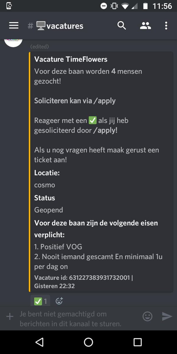 TMedewerkers's tweet photo. #vacatures #TimeFlowers

TimeFlowers zoekt een verkoopmedewerker niet 1 maar 4 denk jij geschikt te zijn join dan deze Discord of spreek DajackKaoz aan in game.
https://t.co/8OQFfbhG30 https://t.co/Xnfw4FVblm