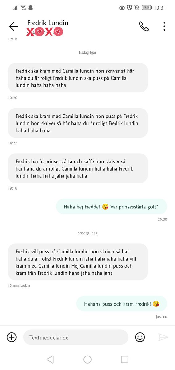 Guldklimp i vardagen när brorsan fått mitt telefonnummer. 🥰 Det är fett kul att skriva till mig tydligen