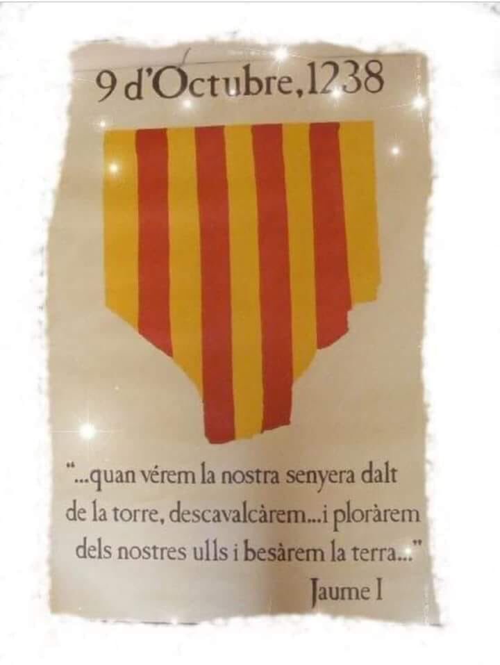 Moniqueta03's tweet photo. Feliç 9 d’Octubre Valencians i valencianes #orgulldeterra https://t.co/tXzrO08rAI