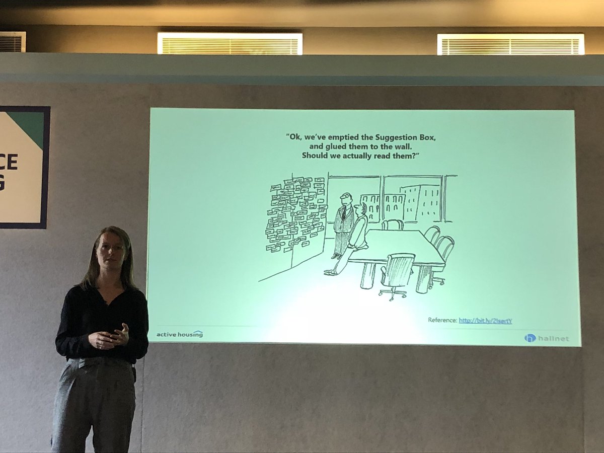 EMX40's tweet photo. Customer research is essential in the UX design process but don’t ask for suggestions if you’re not going to do anything with them or you risk losing their trust says Camilla Busbridge from @activehousinguk #DSSC19 #UX #CustomerExperience https://t.co/Khs4qMOy7w