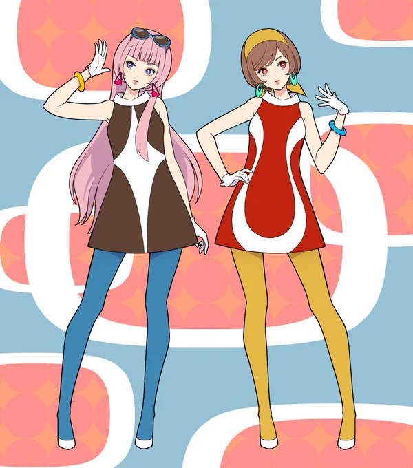 【ミクレコ】レトロなルカメイちゃんたち採用いただきました!!いやっほーい!!よろしくお願いします!! https://t.co/TPUo6hMtsS 