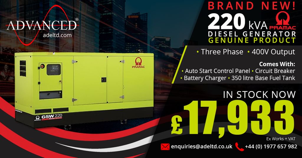 ADEPowerLimited's tweet photo. Need a backup for when the winter months come? Look no further than #Pramacs GSW220P
This three phase #Silent #DieselGenerator will keep your business running while the competition struggles to keep up
View here: https://t.co/TtEXYBGHtc
#Diesel #Generator #UKCW2019 #ConcreteWeek https://t.co/fVYBY4IL7A
