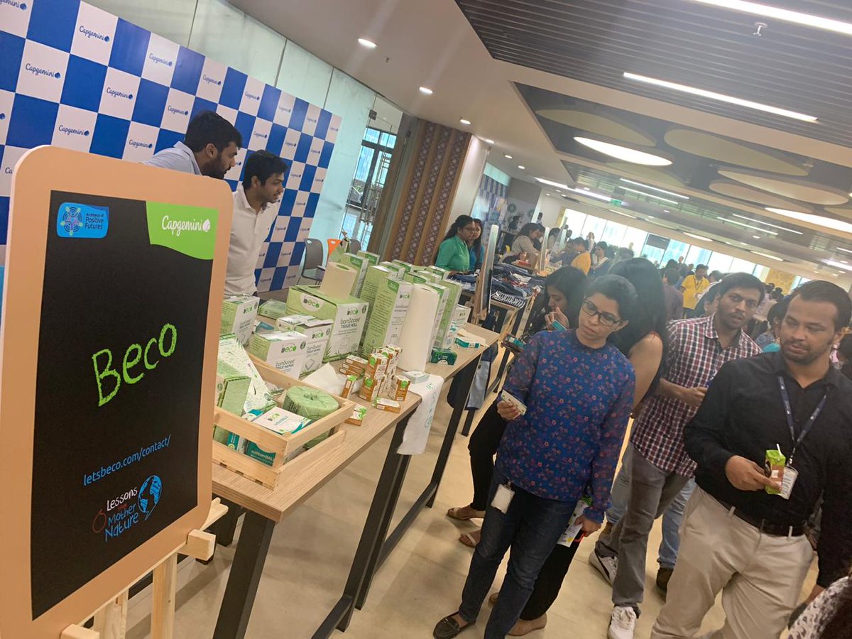 CapgeminiAIE's tweet photo. GoGreen - StartUp Day!
Expanding the scope to eliminate certain multi-use #plastics and opt for #environment friendly options, today we are celebrating with #startups who create the #sustainability-centric products. https://t.co/0NbgW6aAqH