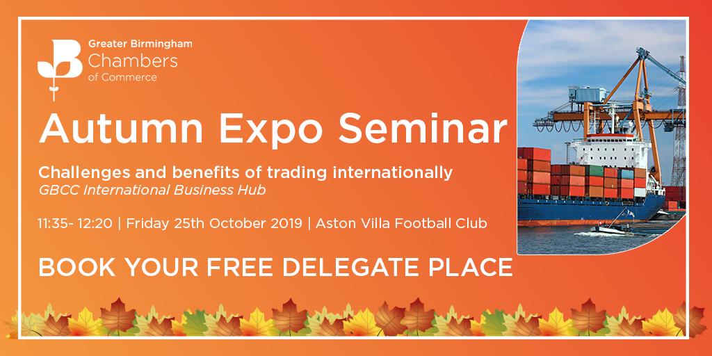 TransatlanticCh's tweet photo. At a time when expanding #trade in to new markets is becoming increasingly important, businesses need to be aware of the support that is available.

We’ve got a free workshop available at #GBCCExpo19 Book here for more details: https://t.co/r3xviRVEt2 https://t.co/2NRjSutGAf