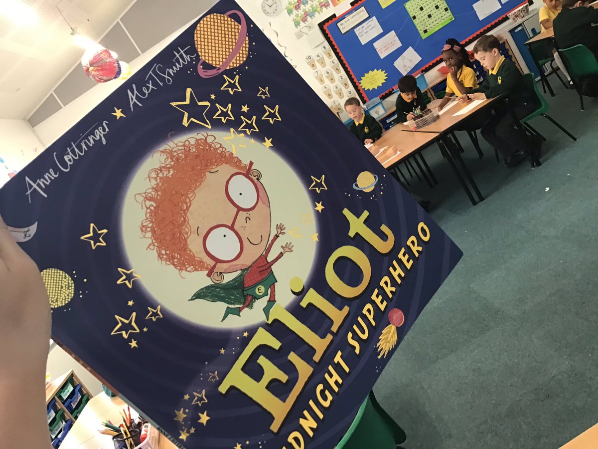 StarlingsMPS's tweet photo. We are loving our guided reading text...Eliot the Midnight Superhero. #vipers #readingforunderstanding #lifeskill https://t.co/LVtkxZWGgG