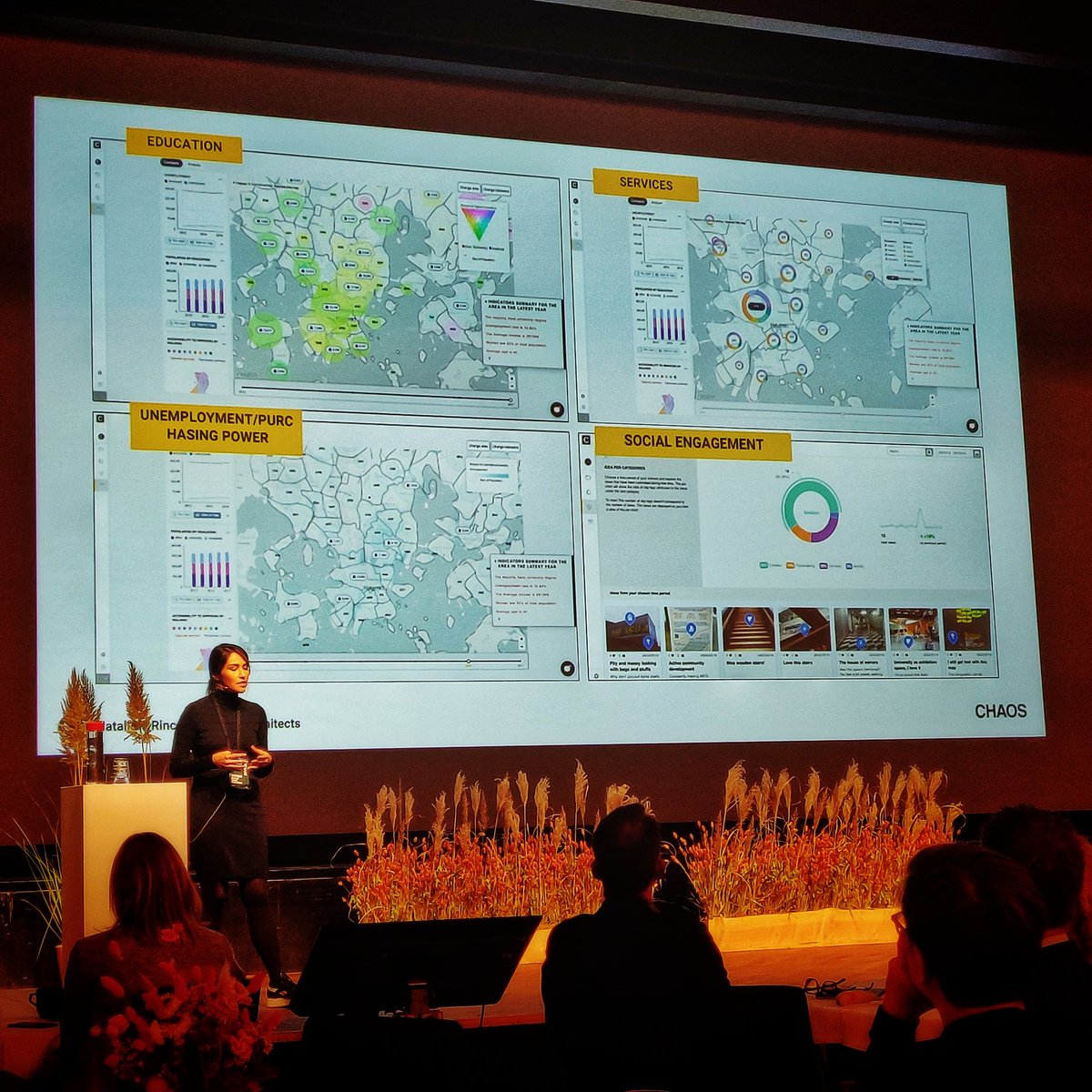 TorstiT's tweet photo. Data, analytics and foresighting will affect the planning of tourism as well. Urban indexes in Helsinki presented by @CHAOSarchitects at #TUT19. https://t.co/mM4Pfdyg48