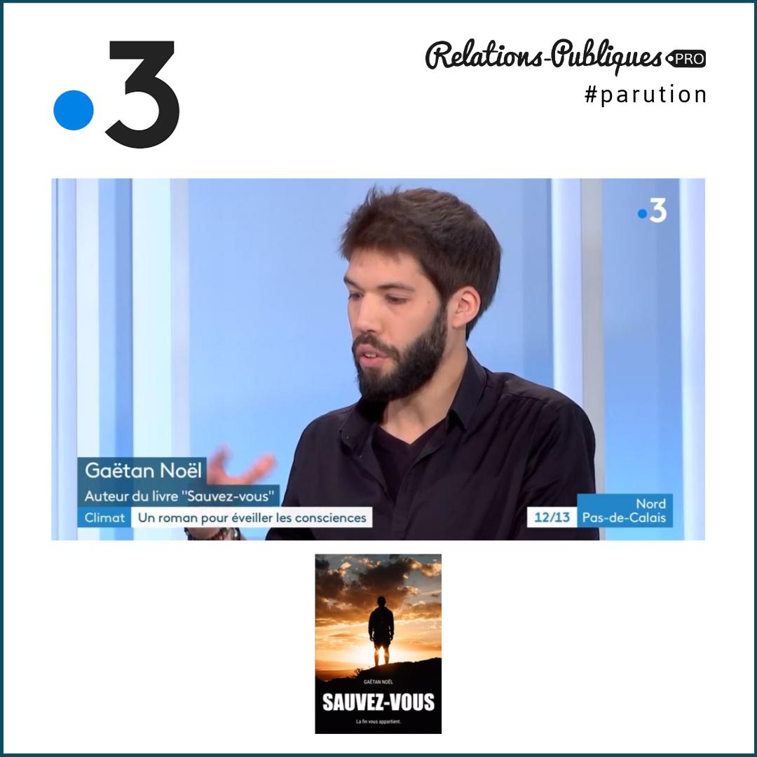 Félicitations à <a href="/gaetannoel/">Gaëtan Noël</a> pour cette interview sur <a href="/F3nord/">France 3 Nord Pas-de-Calais</a>👏Auteur de SAUVEZ-VOUS il utilise la fiction pour éveiller les consciences. Ce #roman d’anticipation est basé sur des prédictions scientifiques réalistes il projette les lecteurs juste après l’extinction de l’humanité📖