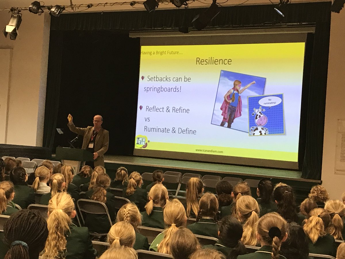 A great talk by the inspirational James Shone for Year 8 today #Inspire#Encourage#Empower