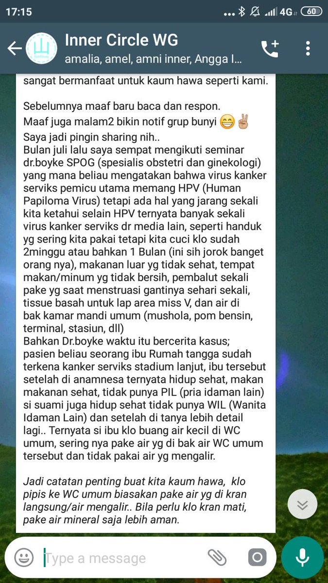 group #innercirclewg gak melulu tentang gunung