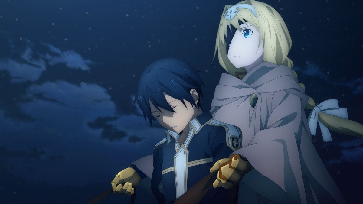 LINK_Alice30's tweet photo. いよいよ10月12日(土)24時より『SAO アリシゼーション War of Underworld』が各放送局から第1話『北の大地にて』が放映されます。

先のアドミニストレータ様との死闘で、親友ユージオを喪ってしまったキリト。私はひとまず、私が生まれ育ったというルーリッド村に帰る事を決めたのでした
#sao_anime https://t.co/zT5tdwc2RF