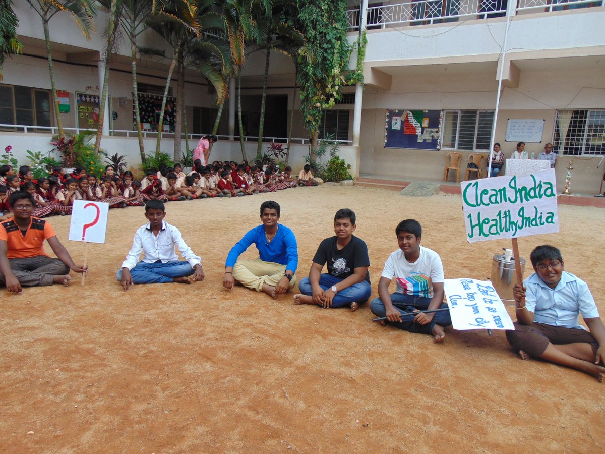 bishop_school's tweet photo. Swachh bharat campaign https://t.co/le9Z2034Qs