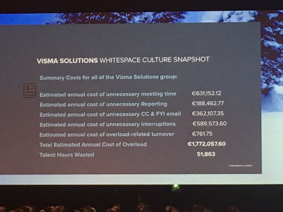 annelijee's tweet photo. Paljonko maksaa turhat palaverit, meilit, keskeytykset ja raportointi ajatustyössä 🤔 #NBForum2019 https://t.co/Y0lhGuKIgj