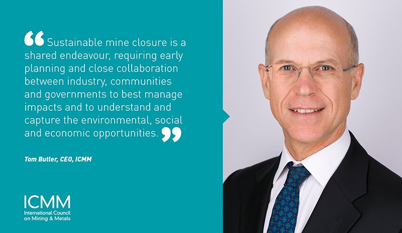 ICMM_com's tweet photo. How can planning for closure lead to improved biodiversity or help keep local economies vibrant? @tombutlersd discusses effective mine closure @IGFMining today #MiningWithPrinciples https://t.co/x9A4EOPBqV