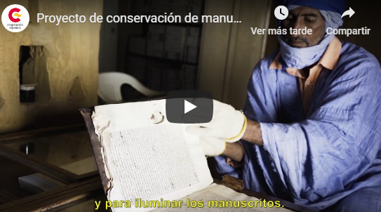 AECID_es's tweet photo. @MAECgob @CooperacionESP @EmbEspMauritani @miguellizana4 El vídeo que presentamos es parte del proyecto: es el registro oral, memoria y testimonio del valor inmaterial de este patrimonio y los esfuerzos realizados para conservarlo 

🎥 https://t.co/7OGSvl8a0W https://t.co/DOuEAkLtdf
