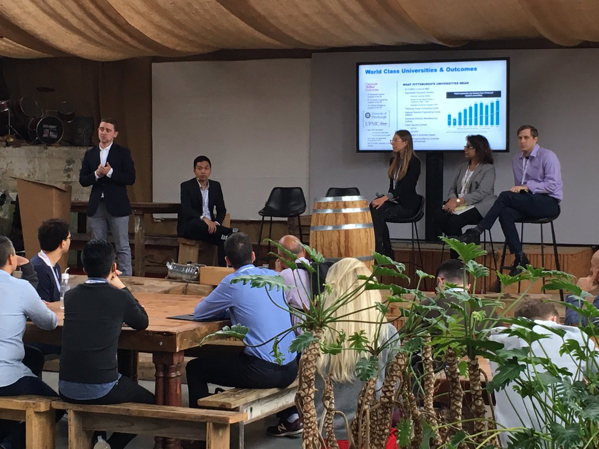 AndyKuzneski's tweet image. The Pittsburgh Team on the stage at World Summit AI in Amsterdam!  @WorldSummitAI #WorldAIweek @InnovatePGH @thecityai @knnychn