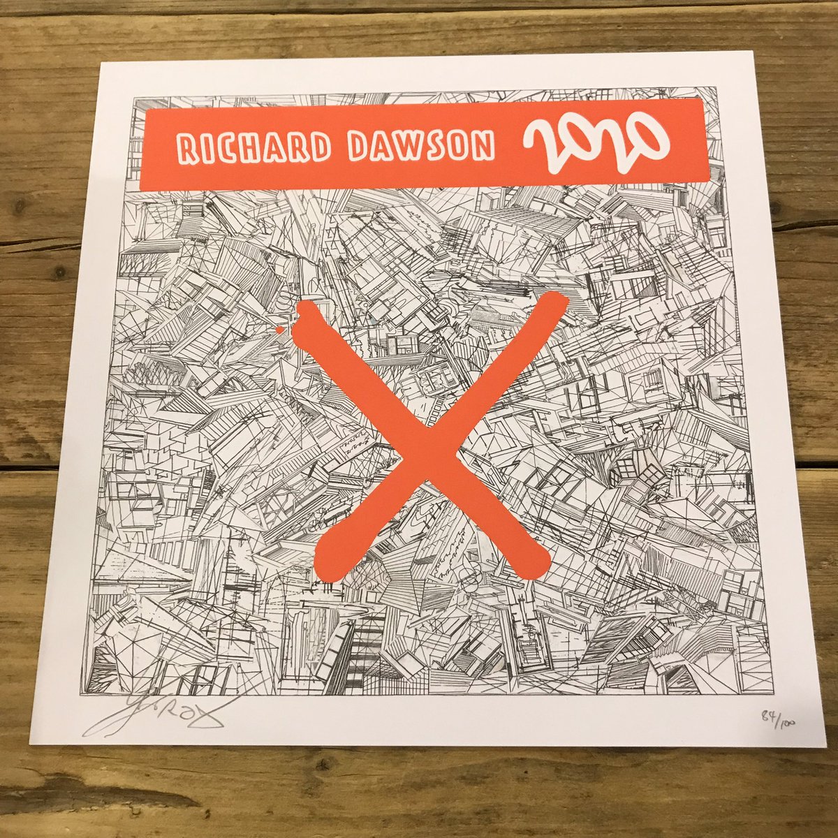 beartreerecords's tweet photo. 2020, the incredible new album from @richarddawson12 has landed. We have an exclusive print signed by Richard included with any format you from us. Album hits the racks this Friday. Available on ltd red LP, LP or CD. Pre-orders shipping now! https://t.co/WJQU8wy4ZL https://t.co/AYzejnkw4B