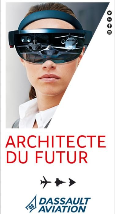 Mention spéciale à cette très belle pub de @Dassault_OnAir aperçue sur @aeronewstv 
#ArchitecteDuFutur #communication