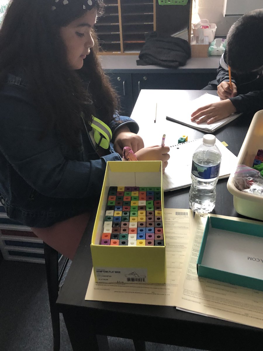 FoundInFifth's tweet photo. Yesterday, we explored Perimeter and Area and came up with a way to find the volume of a rectangular prism! #CRA #MathTeacher https://t.co/dapAE79gi6