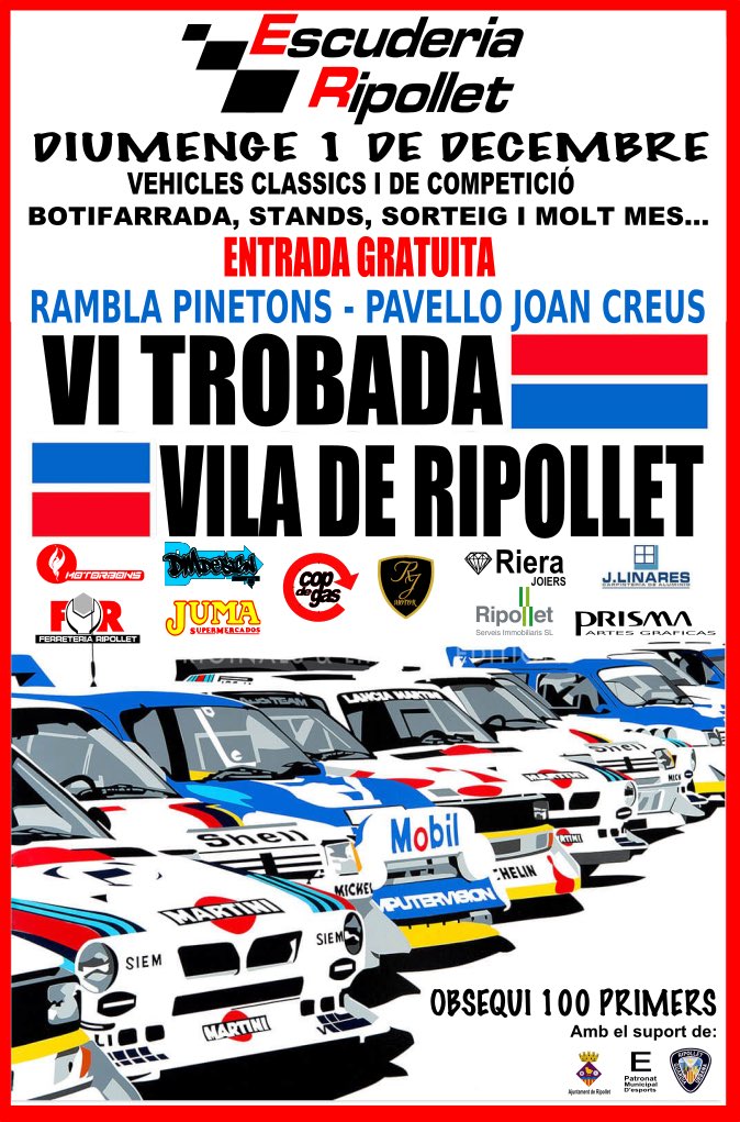 RipolletComp's tweet image. El 1 de diciembre os esperamos!!